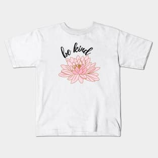 "Be kind" lotus flower Kids T-Shirt